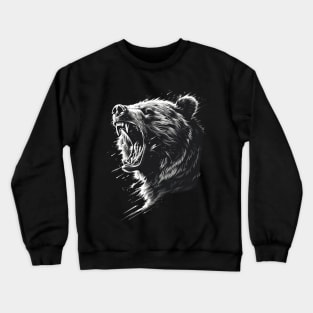 Grizzly Bear Gateway To Mountains Crewneck Sweatshirt